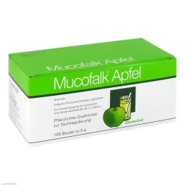 MUCOFALK Grânulos de maçã para a preparação de uma única saqueta, 100 unidades