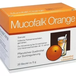 MUCOFALK Granulado de laranja para a preparação de uma única saqueta, 20 unidades
