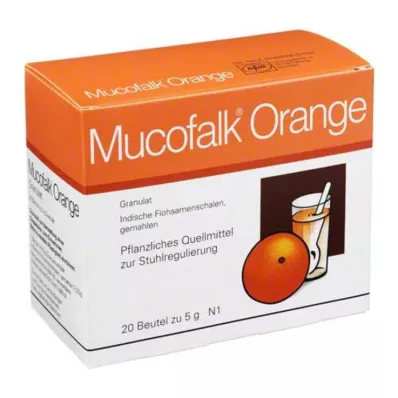MUCOFALK Granulado de laranja para a preparação de uma única saqueta, 20 unidades MUCOFALK Granulado de laranja para a preparação de uma única saqueta, 20 unidades
