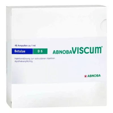 ABNOBAVISCUM Betulae D 6 ampolas, 48 pcs