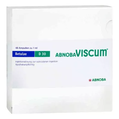 ABNOBAVISCUM Betulae D 30 ampolas, 48 pcs