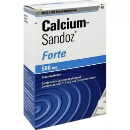 CALCIUM SANDOZ forte comprimidos efervescentes, 2X20 unid