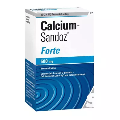 CALCIUM SANDOZ forte comprimidos efervescentes, 2X20 unid