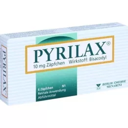 PYRILAX Supositórios de 10 mg, 6 unid