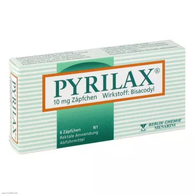 PYRILAX Supositórios de 10 mg, 6 unid