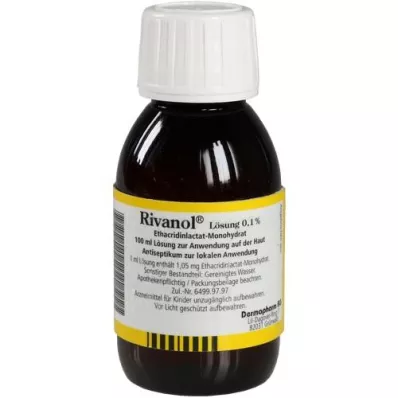 RIVANOL Solução 0,1%, 100 ml