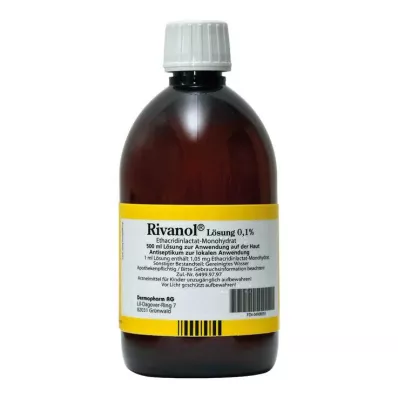 RIVANOL Solução 0,1%, 500 ml RIVANOL Solução 0,1%, 500 ml