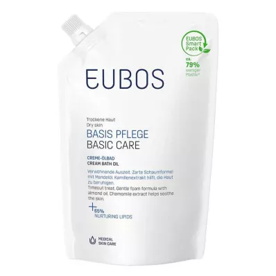 EUBOS CREME Recarga de banho de óleo, 400 ml