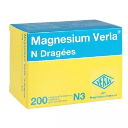 MAGNESIUM VERLA N Comprimidos revestidos, 200 Cápsulas