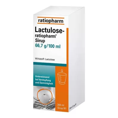 LACTULOSE-xarope ratiopharm, 200 ml LACTULOSE-xarope ratiopharm, 200 ml