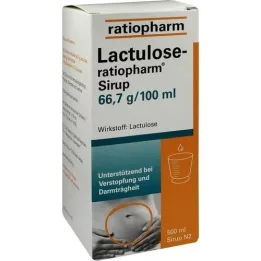LACTULOSE-xarope ratiopharm, 500 ml