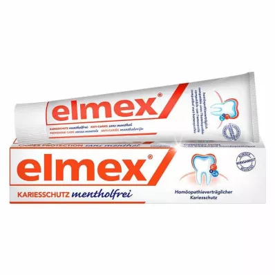 ELMEX pasta de dentes sem mentol com caixa dobrável, 75 ml