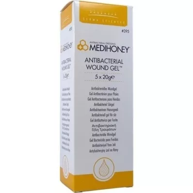 MEDIHONEY Gel antibacteriano para feridas, 5X20 g