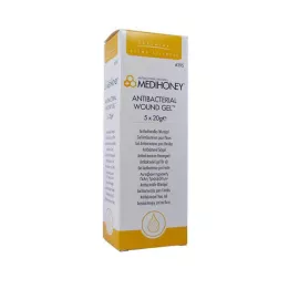 MEDIHONEY Gel antibacteriano para feridas, 5X20 g