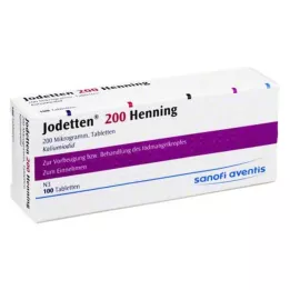 JODETTEN 200 pastilhas Henning, 100 unidades