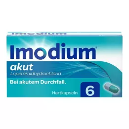 IMODIUM Cápsulas duras agudas, 6 pcs