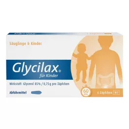 GLYCILAX Supositórios para crianças, 6 unid