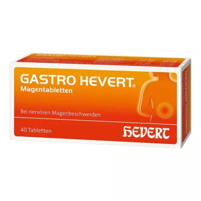 GASTRO-HEVERT Comprimidos para o estômago, 40 unidades