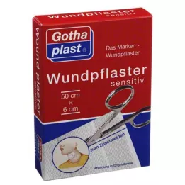 GOTHAPLAST Gesso para feridas sensível 6 cm x 0,5 m cortado, 1 pc