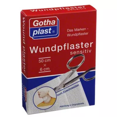 GOTHAPLAST Gesso para feridas sensível 6 cm x 0,5 m cortado, 1 pc GOTHAPLAST Gesso para feridas sensível 6 cm x 0,5 m cortado, 1 pc
