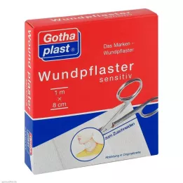 GOTHAPLAST Gesso para feridas sensível 8 cmx1 m corte, 1 pc