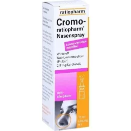 CROMO-RATIOPHARM Spray nasal sem conservantes, 15 ml