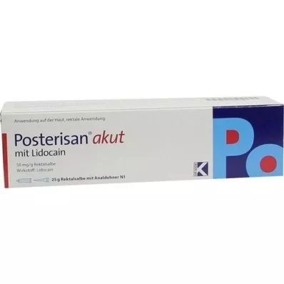 POSTERISAN Pomada aguda com dilatador anal, 25 g