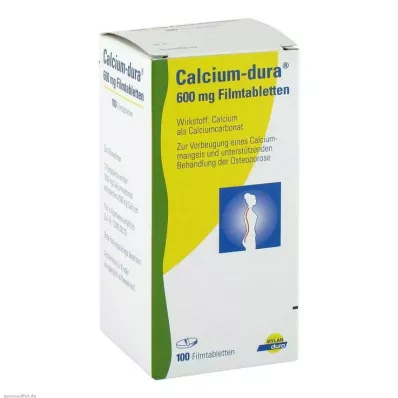 CALCIUM DURA Comprimidos revestidos por película, 100 unidades CALCIUM DURA Comprimidos revestidos por película, 100 unidades
