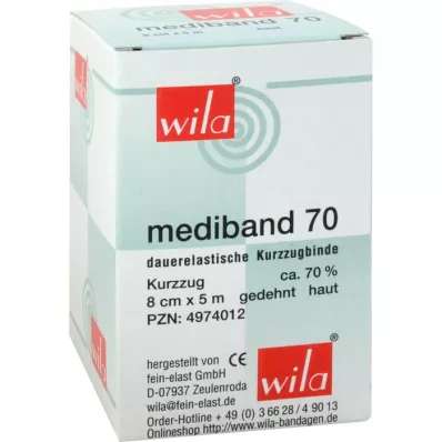 MEDIBAND 70 Ligadura elástica curta 8 cmx5 m cor da pele, 1 unid