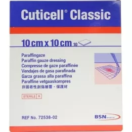CUTICELL Gaze clássica para feridas 10x10 cm, 10 unidades