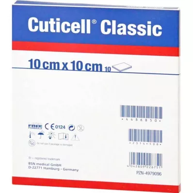 CUTICELL Gaze clássica para feridas 10x10 cm, 100 unidades CUTICELL Gaze clássica para feridas 10x10 cm, 100 unidades