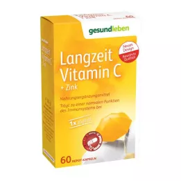 GESUND LEBEN Cápsulas de vitamina C+zinco de longa duração, 60 unid