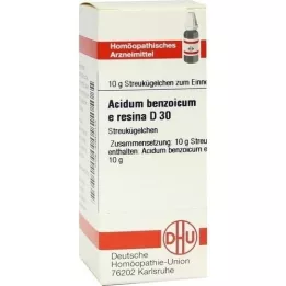 ACIDUM BENZOICUM E Resina D 30 glóbulos, 10 g