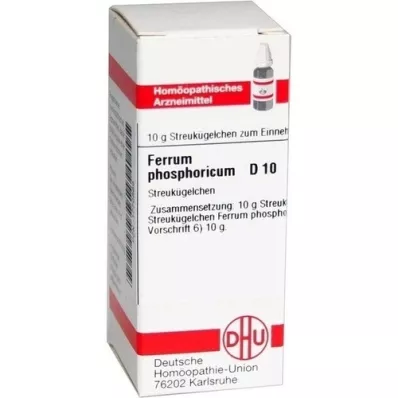 FERRUM PHOSPHORICUM C 10 glóbulos, 10 g