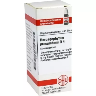 HARPAGOPHYTUM PROCUMBENS D 4 glóbulos, 10 g