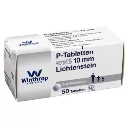P TABLETTEN branco 10 mm, 50 pcs