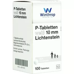 P TABLETTEN branco 10 mm, 100 pcs