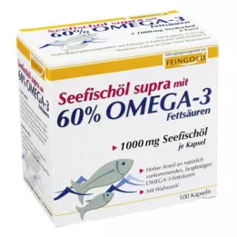 SEEFISCHÖL Supra com 60% de ácidos gordos ómega 3, cápsulas moles, 100 unid