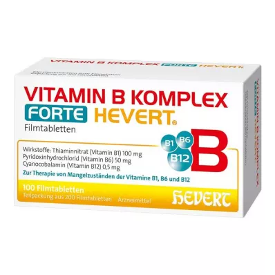 VITAMIN B KOMPLEX forte Hevert Comprimidos, 200 Cápsulas VITAMIN B KOMPLEX forte Hevert Comprimidos, 200 Cápsulas