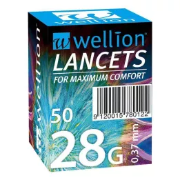 WELLION Lancetas 28 G, 50 unidades