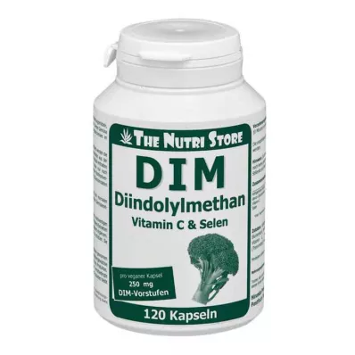 DIM Diindolilmetano 250 mg cápsulas vegetais, 120 unid DIM Diindolilmetano 250 mg cápsulas vegetais, 120 unid