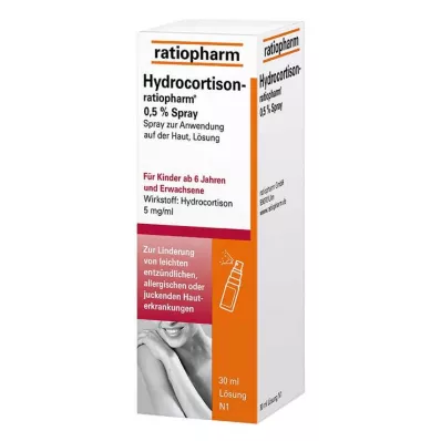 HYDROCORTISON-ratiopharm 0,5% spray, 30 ml HYDROCORTISON-ratiopharm 0,5% spray, 30 ml