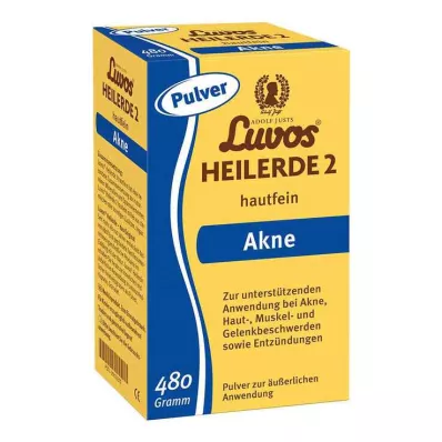LUVOS Argila cicatrizante 2 fina para a pele, 480 g
