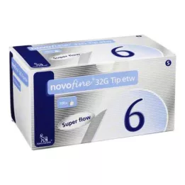 NOVOFINE Cânulas de 6 mm 32 G ponta sth, 100 pcs