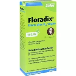 FLORADIX Tónico vegan Iron plus B12, 250 ml