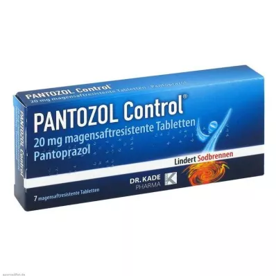 PANTOZOL Control 20 mg comprimidos com revestimento entérico, 7 unidades PANTOZOL Control 20 mg comprimidos com revestimento entérico, 7 unidades