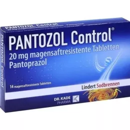 PANTOZOL Controlo 20 mg comprimidos com revestimento entérico, 14 unidades