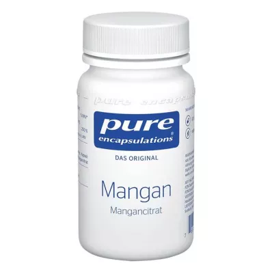 PURE ENCAPSULATIONS Manganês Cápsulas de Citrato de Manganês, 60 Cápsulas
