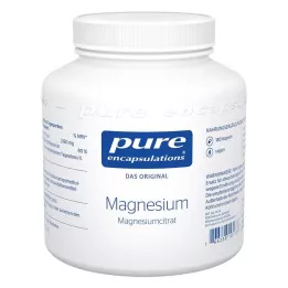 PURE ENCAPSULATIONS Cápsulas de citrato de magnésio, 180 Cápsulas