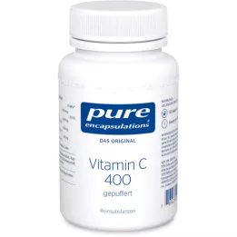 PURE ENCAPSULATIONS Cápsulas de vitamina C 400 tamponadas, 90 unid